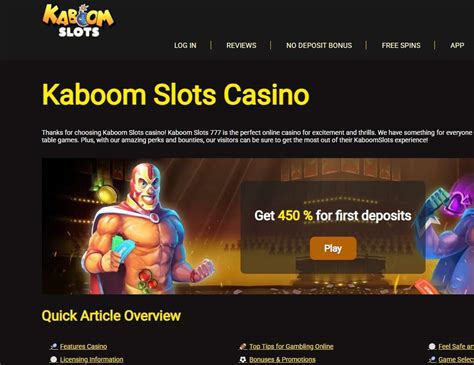 kaboo casino slots|Kaboom Slots .